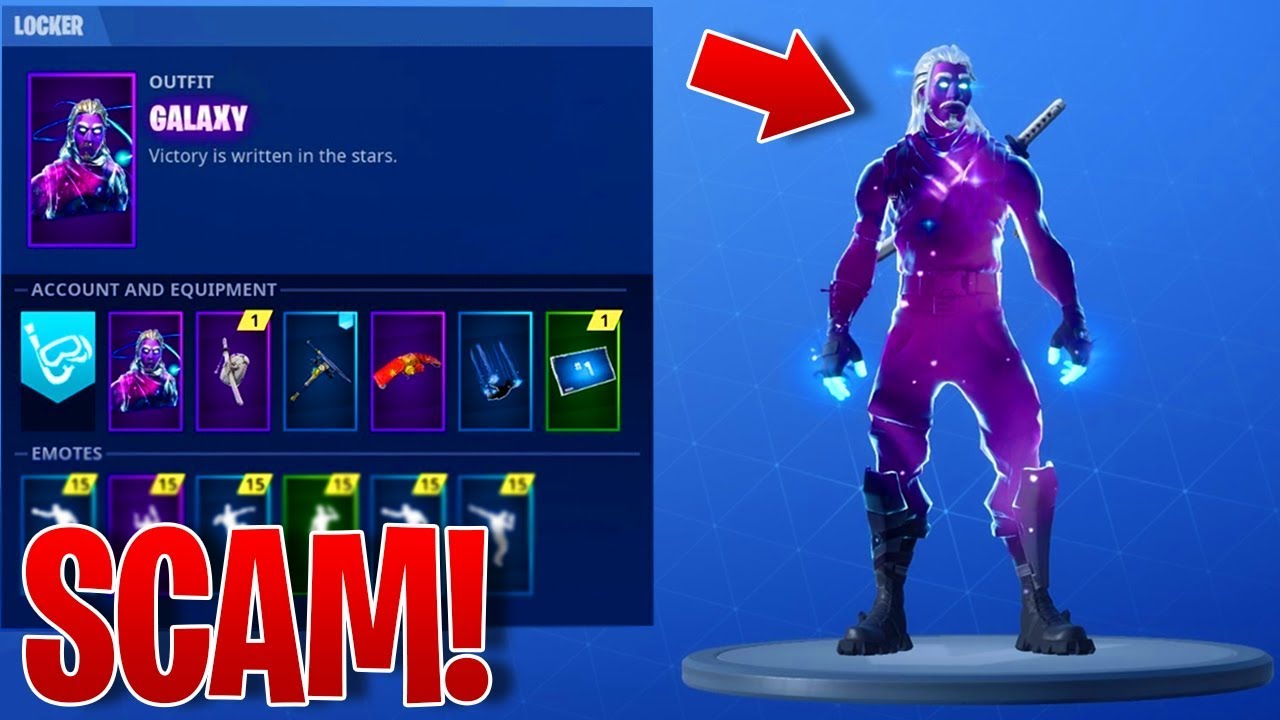 the fortnite galaxy skin is a scam how to unlock the galaxy skin in fortnite battle royale - fortnite galaxy skin