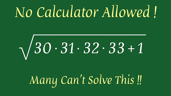 Nice Maths Square Root Question | Maths Olympiad | No Calculator 🛑