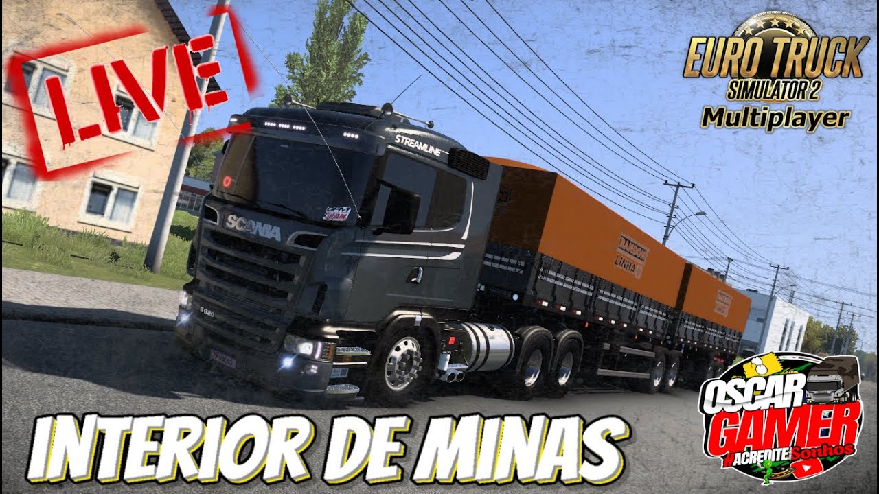 ETS 2 1.56 -  AO VIVO - SCANIA SCANIA G 620 - MAPA MG INTERIOE - LOGITRCH G920 - GAMEPLAY