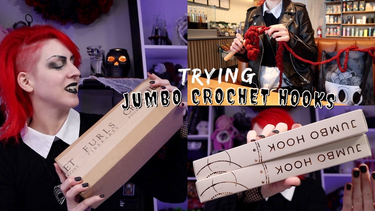 Unboxing New Jumbo Crochet Hooks ~ Furls Crochet 