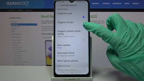 How to Enter Text Correction Options in SAMSUNG Galaxy A22 – Keyboard Settings