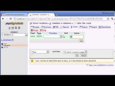 Beginner PHP Tutorial   124   Creating a Database Hit Counter Part 2   YouTube