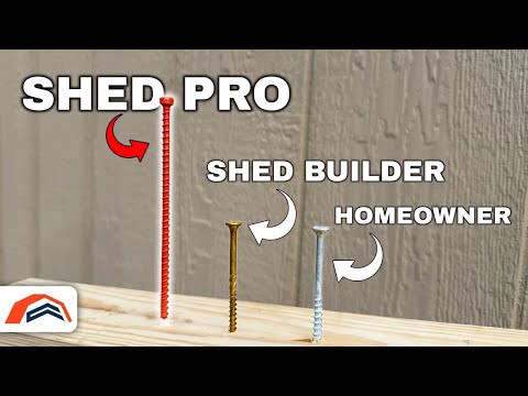 STOP Using the Wrong Screws on Your Shed Builds (Most Homeowners Do This)