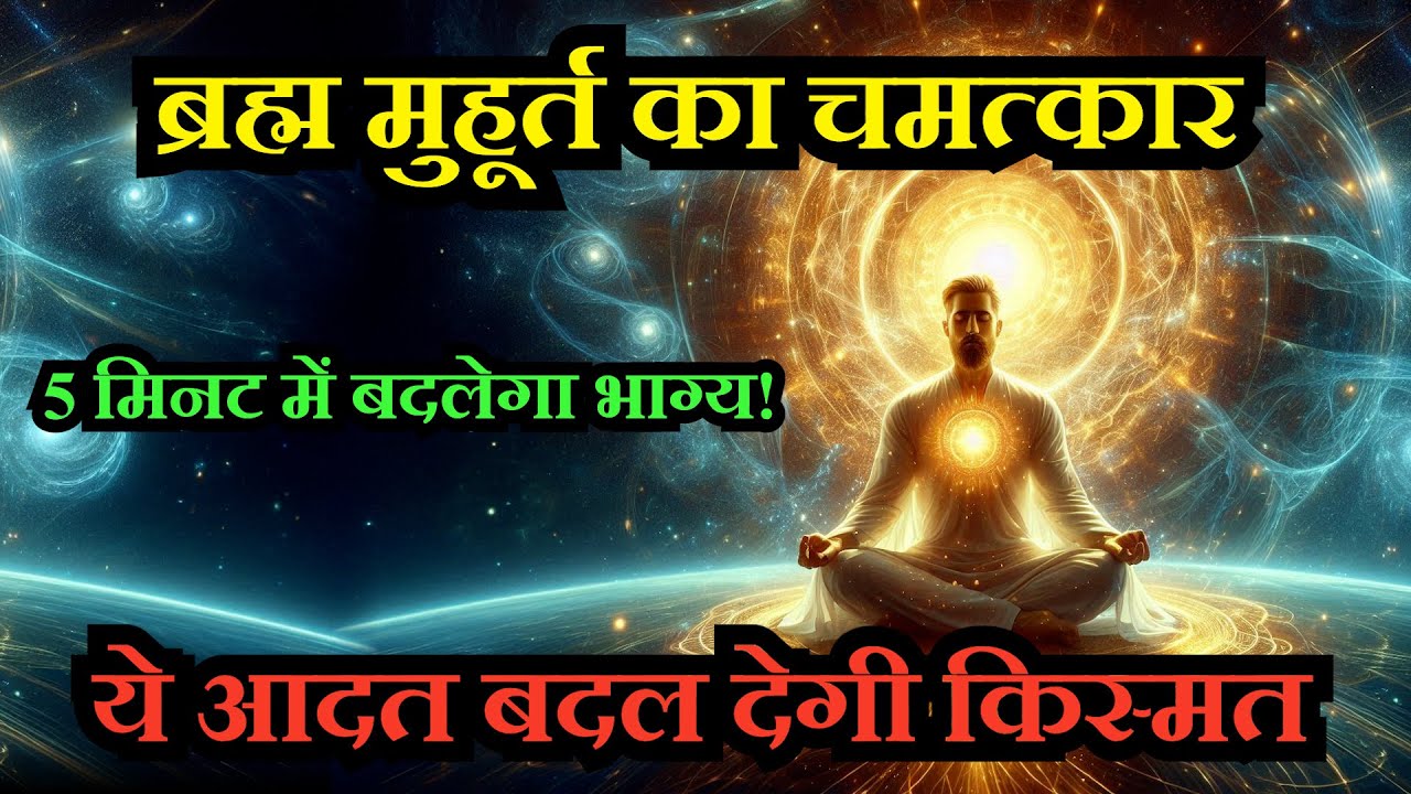 ब्रह्म मुहूर्त का चमत्कार | सिर्फ 5 मिनट की साधना से कैसे बदलता है भाग्य? | Brahma Muhurat Secrets