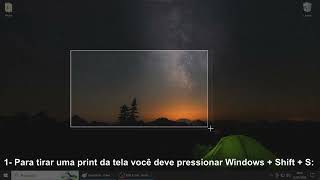 Como tirar print no PC (Windows + Shift + S)