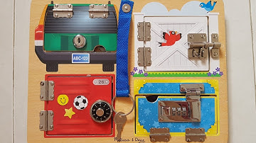 Melissa and Doug Lock and Latch Board