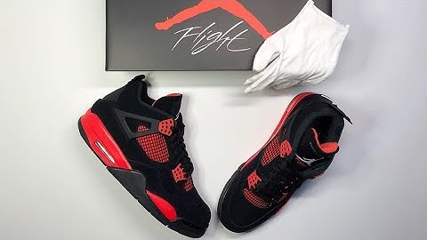 AIR JORDAN 4 Retro "Red Thunder" | UNBOXING, details