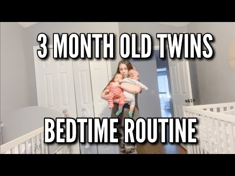 BEDTIME ROUTINE WITH THREE MONTH OLD TWINS