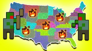 I Forced Zombies On America Until 1 State Left... - Worldbox