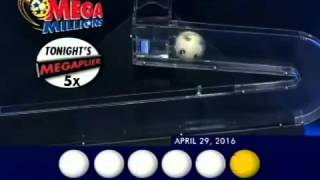 2016 04 29 Mega Millions Numbers and draw results