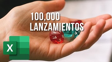 Simular 100,000 lanzamientos de dos dados en Excel
