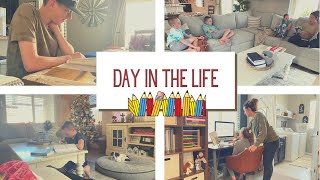 HOMESCHOOL MOM DAY IN THE LIFE||FEELING BEHIND+REAL LIFE FRIDAY