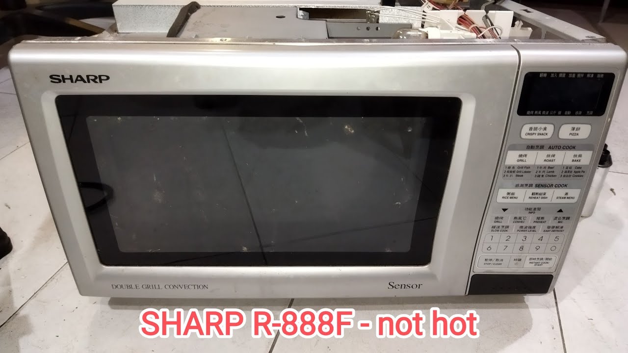 SHARP R888F double grill microwave oven YouTube