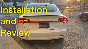 Hansshow Starlink Full Width Tail Lights for Tesla Model 3 / Y.   Installation and Review!