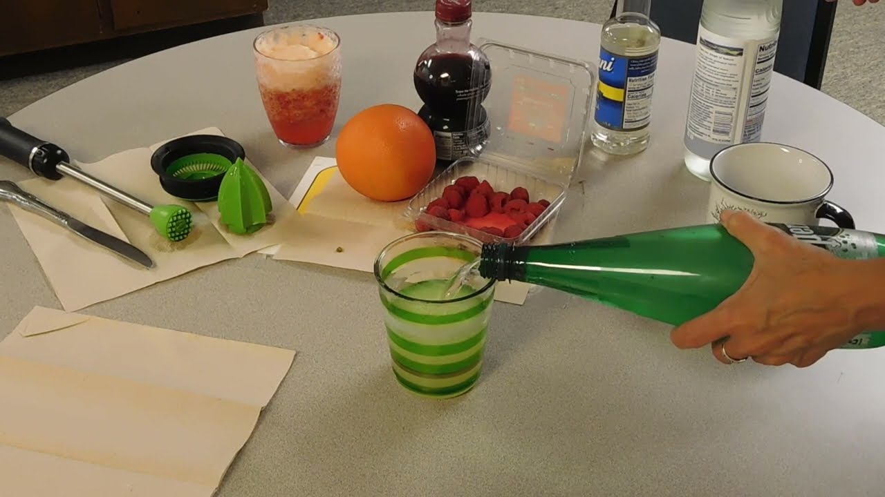 Create Soda from Sparkling Water and Fruit
