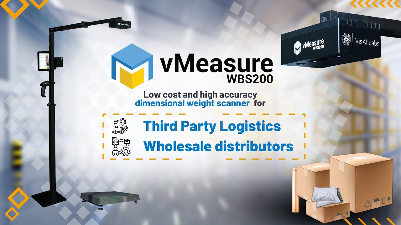 vMeasure WBS200 dimensional weight scanner for 3PL and wholesale distributors