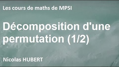 Décomposition d