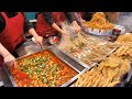 Collation complte  grande chelle tteokbokki nourriture de rue tempuracorenne