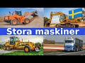 Stora Maskiner | Namn & Ljud på Fordon | För Barn | Svenska