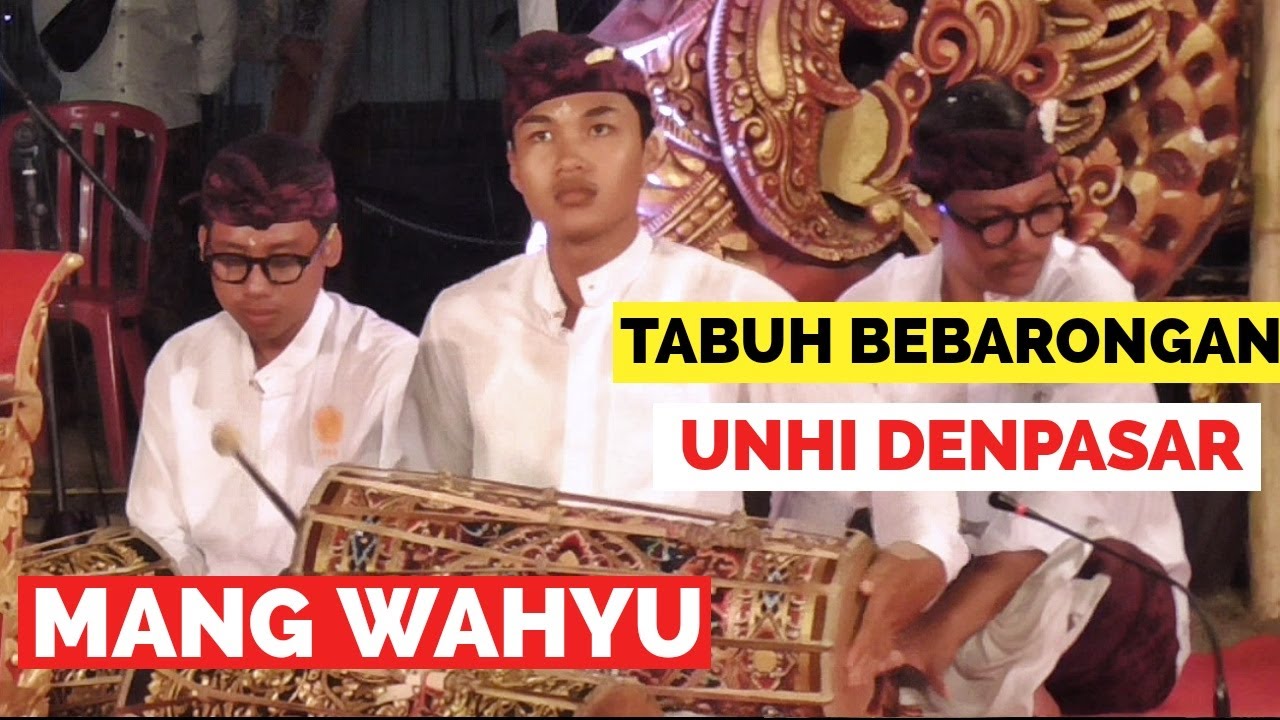 KENDANG BARONG : Mang Wahyu - Tabuh Bebarongan di UNHI DENPASAR