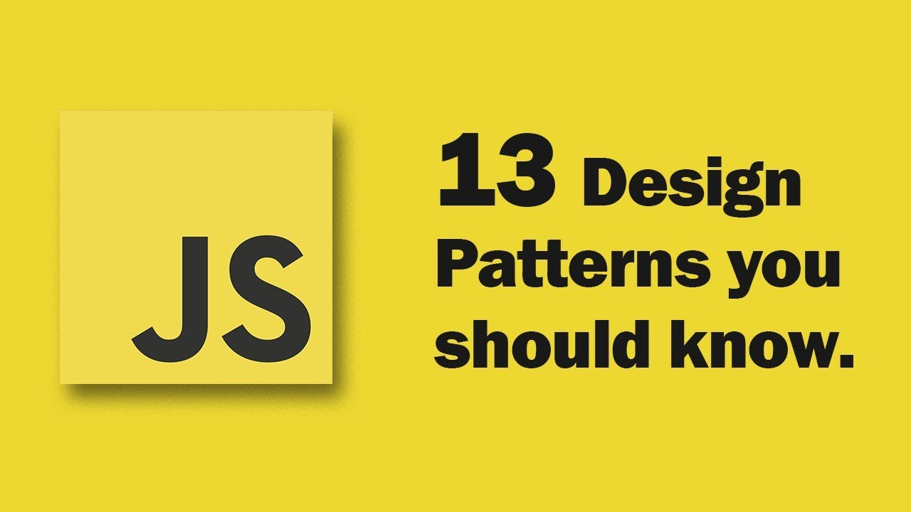 13 Design Patterns You Need For Software Development - YouTube