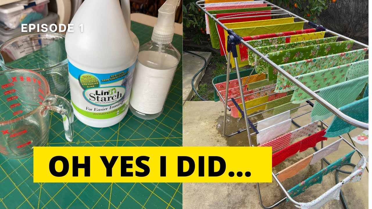 Избегайте этих ошибок при крахмалении ткани для квилтинга.