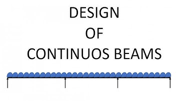Design of Continuous Beams (IS 456-2000) using Excel Sheet