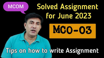 #Solved Assignment #MCO-03