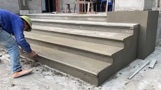 Techniques Construction Rendering Sand & Cement For The Porch Steps