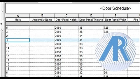 Creating a Door Schedule Revit Tutorial