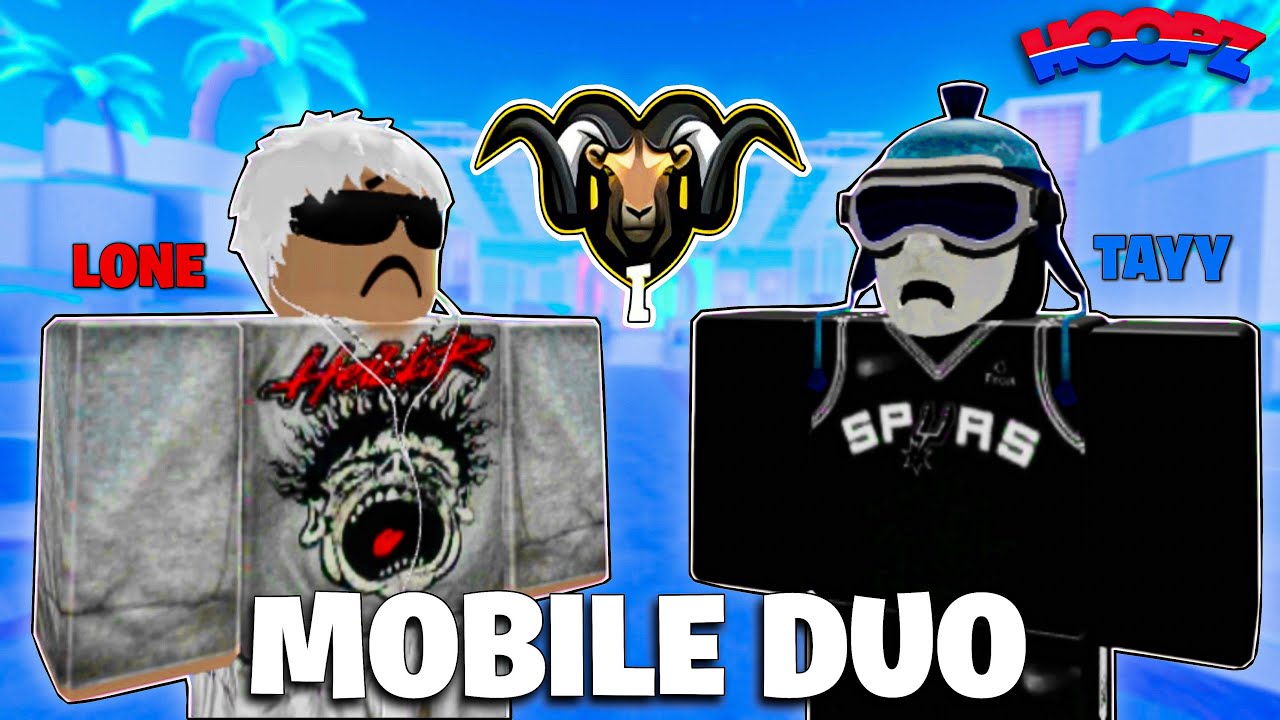 #1 MOBILE DUO RETURNS TO HOOPZ! 📱 (Roblox Hoopz)