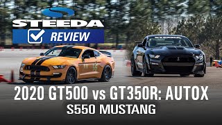 2020 Shelby Gt500 Vs Gt350R Autocross Back-To-Back Comparison