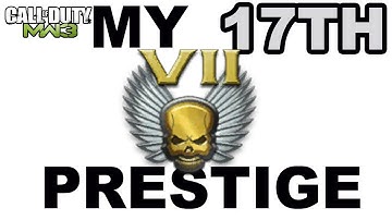 17th Prestige in MW3! Titles / Emblems / Record / Prestige Token