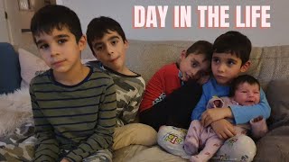 FIRST DAY WITH ALL FIVE KIDS | Jodie Izzo