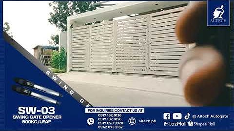 Altech SW-03 Gate Opener for Residential Bi-Folding Gate in Valenzuela City | Filipino Autogates