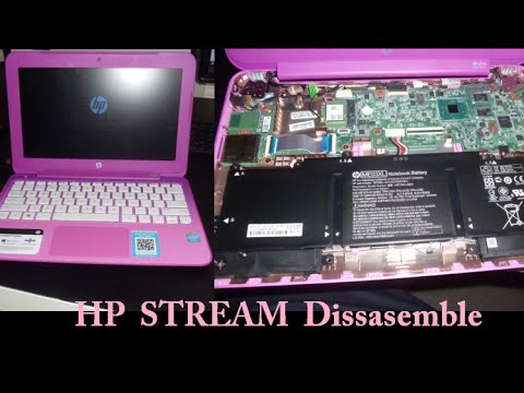 HP STREAM Dissasemble Take Apart Laptop 11 13 14 X360 Pro G3 G2 Remove Replace Battery WiFi Keyboard