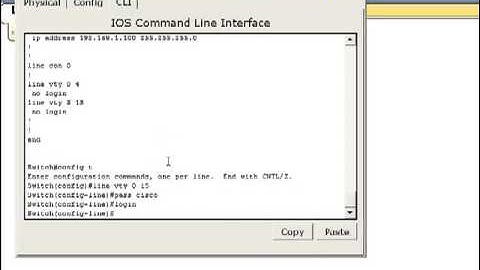 CISC 133 Configuring a switch for telnet.mp4