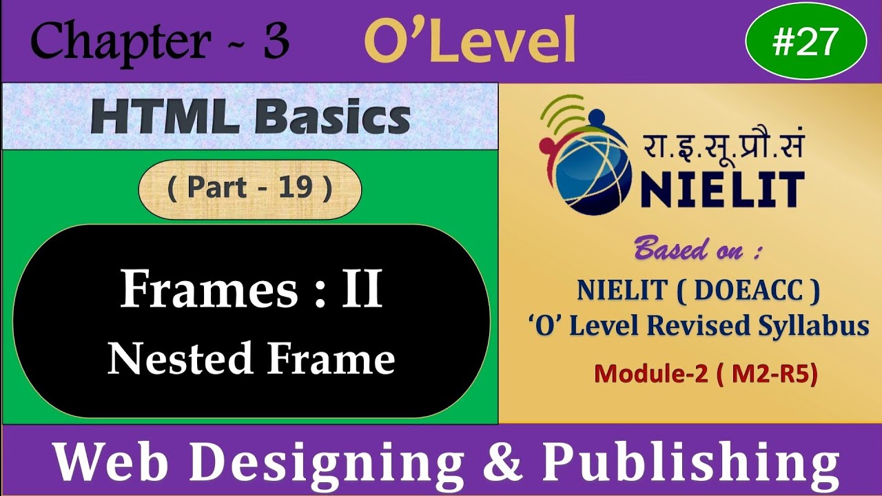 #27 #chapter3 #olevel about nested frame tag in hindi #nested #frame # ...