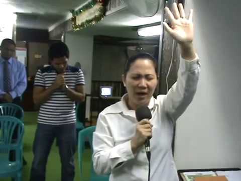 Opening prayer lead by sister Chona TLHFIM Family Church