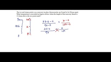 Measurement of Temperature (Question 1)