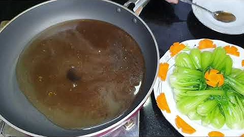 Cách xào cải thìa sốt dầu hào xanh giòn được lâu#trannguyenfoodvlog