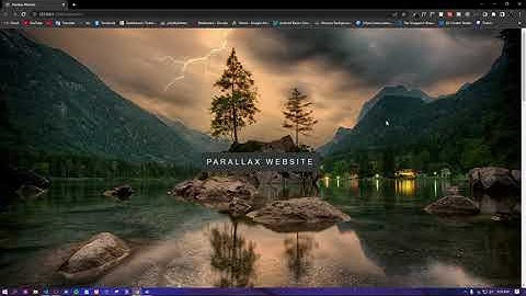 Parallax Website Overview | how to make a website interesting with just one line of CSS code