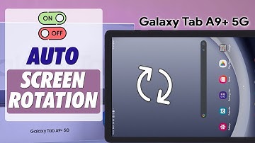 Samsung Galaxy tab A9: Turn ON/OFF Auto Rotate Screen! [Automatic Display Rotation Setting]
