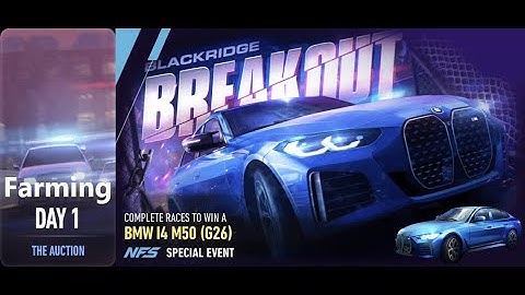 BMW i4 M50 G26 | Breakout | Need For Speed: No Limits | Day 1 farming