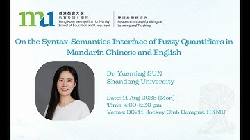 RIBiLT - On the Syntax-Semantics Interface of Fuzzy Quantifiers in Mandarin Chinese and English