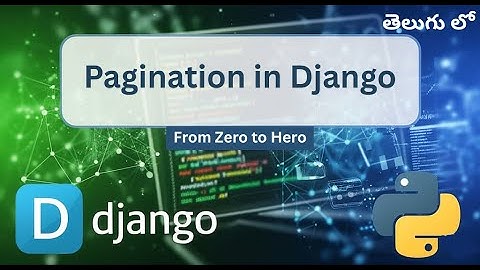 Django ListView Pagination | How to Add Pagination Controls in Django CBV | Telugu
