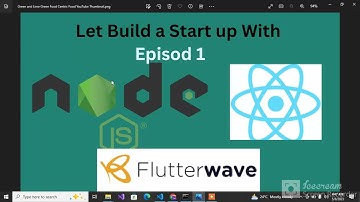 Ewaoche builds a start up (SaaS) with Node js, React, flutter wave and Mongodb  Episode 1