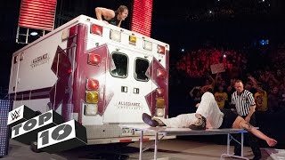 Ambulance attacks: WWE Top 10