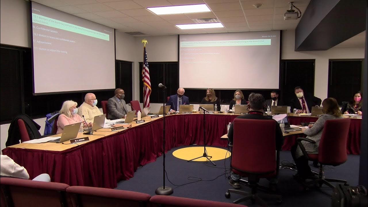 Mt Olive BoE Meeting 2/28/22 YouTube