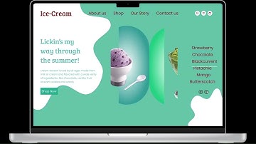 Ice Cream Carousel UI Design